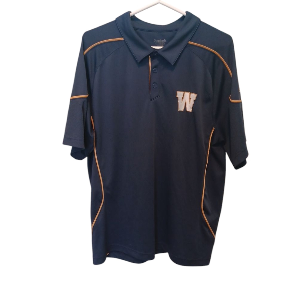 Reebok Winnipeg Blue Bombers golf shirt 6229